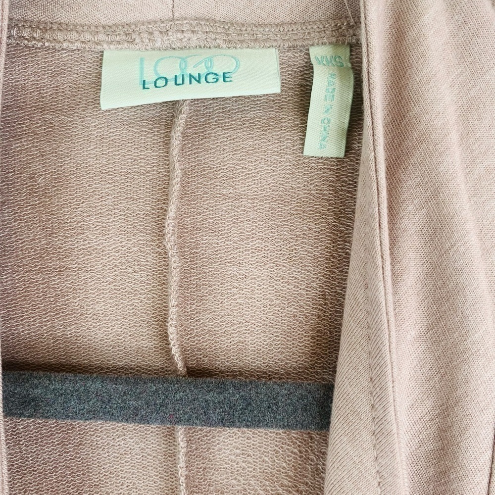 Logo by Lori Goldstein Lounge Dusty Pink Flowy Cardigan Size XXS - Picture 2 of 7